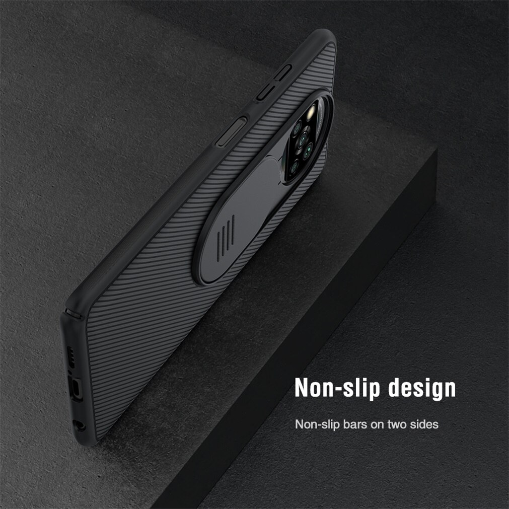 Dla Xiaomi Poco X3 NFC etui Poco X3 zawodowiec pokrowiec NILLKIN osłona CamShield osłona kamery osłona prywatności tylna pokrywa dla Poco X3 nfc