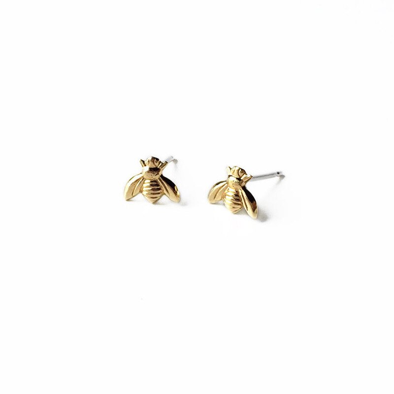 Sipengjel Mode Eenvoudige Zomer Dainty Bee Stud Oorbellen Voor Vrouwen Hypoallergeen Piercing Oorbellen Meisjes Sieraden