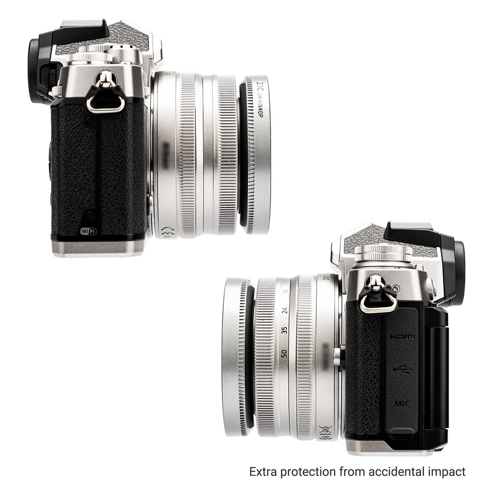 Jjc Schroef-In Lens Hood Shade Voor Nikon Z Fc Zfc Nikkor Z Dx 16-50Mm F/3.5-6.3 Vr Lens Vervangt Nikon HN-40 46Mm Lens Protector