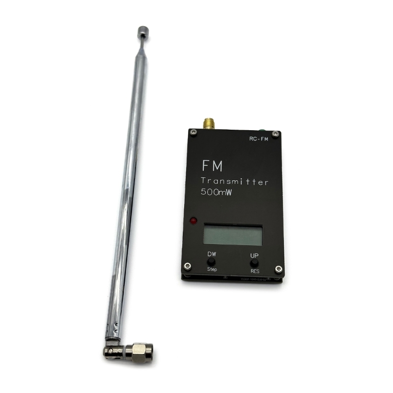 FM Transmitter 500mW 88-108MHz FM Transmitter Type C Port 320Transmitter Frequencies with Memory Function Stereo Input