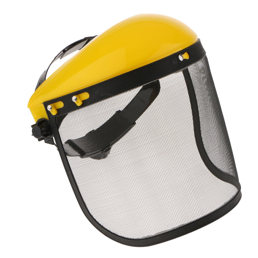 Steel Mesh Face Shield With Adjustable Mesh Visor For Weeding Sawing Wood