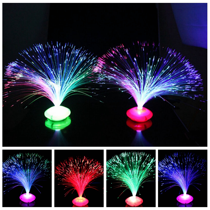 Bunte LED Optische Faser Laterne Licht Nacht Atmosphäbetreffend Nacht Lampe Ohne Batterie Hause Liefert Festival Atmosphäbetreffend Hochzeit