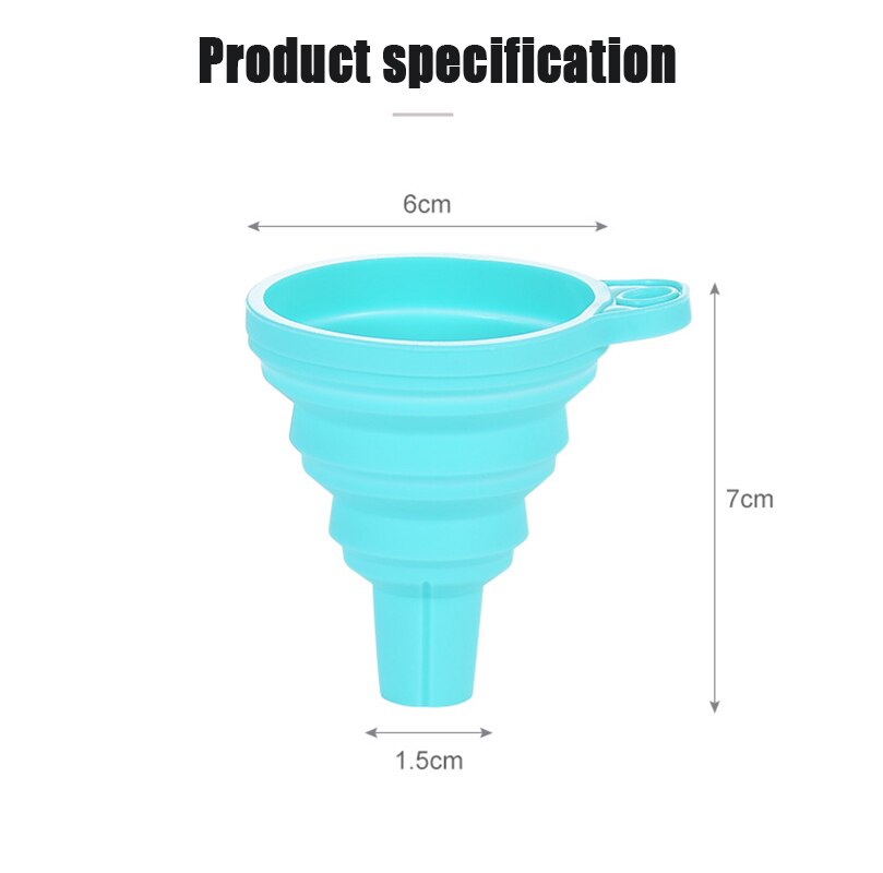 3 pcs/lot Home Mini folding telescopic long neck funnel household liquid dispensing mini funnel Kitchen Tools