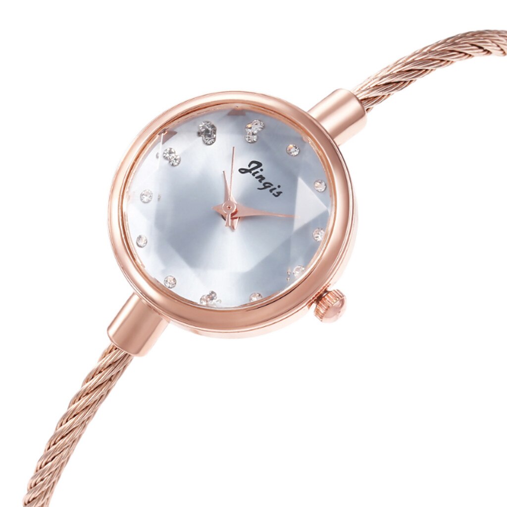 Retro Simple silver women watches small bracelet female clock Stainless Steel Chic Wristwatches Gold Silver