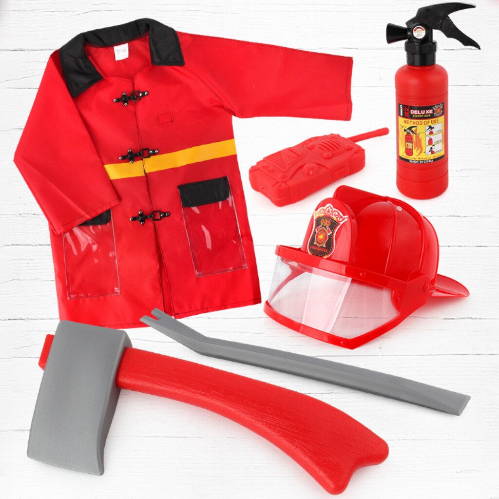 children toys Firefighter Costume party Mini Spray children exercise Toys Toy Firefighter Funny Adjustable Hat