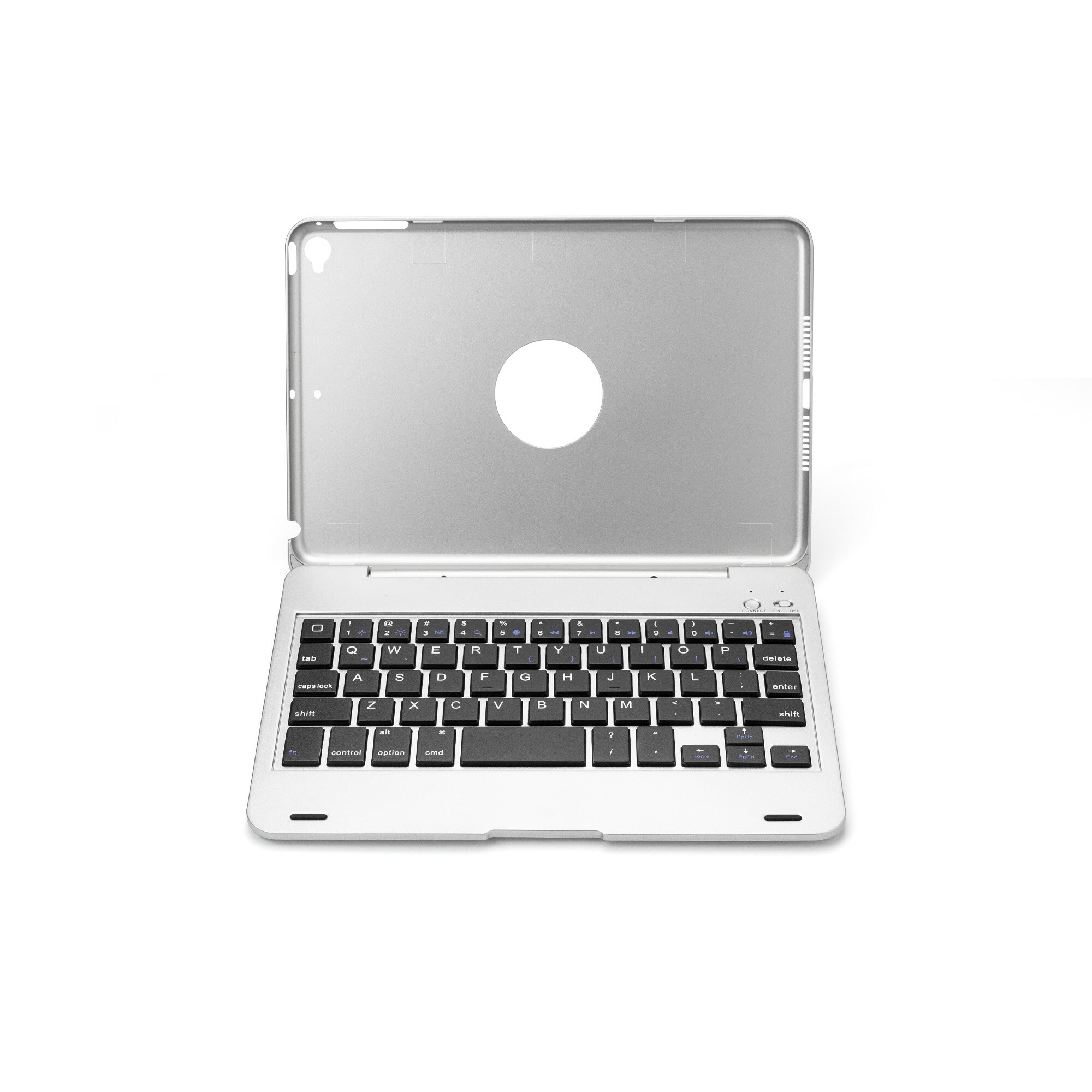 Clavier Bluetooth rabattable, sans fil, pour Apple Ipad mini4 5 génération: Silver