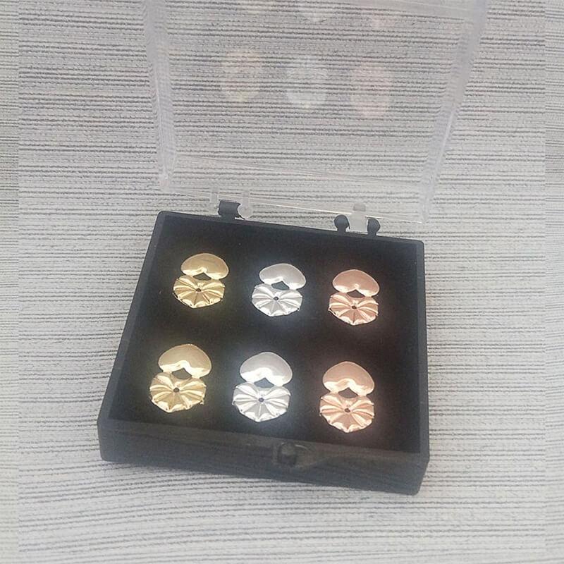 17 Styles Hypoallergenic Earring Lifter Fits All Earlobe Stud Back Nut Lift Support Post Earrings For Women: 9