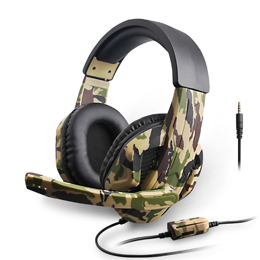 Gaming Headset For Internet Bar Camouflage PS4 PC Gaming Headset Headset with Mic Laptop Phone Camouflage Headphones