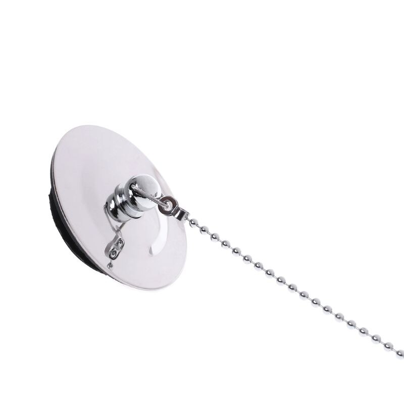 Badkuip Drain Plug Met Ketting Wasbak Water Stopper Voor Badkamer Keuken Chrome Plated