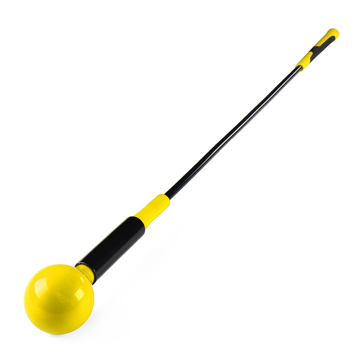 120cm Golf Indoor Outdoor Practice Swing Aids Tool Beginners Auxiliary Training Equipment Swing Exercise Stick Golf Equipment: Yellow