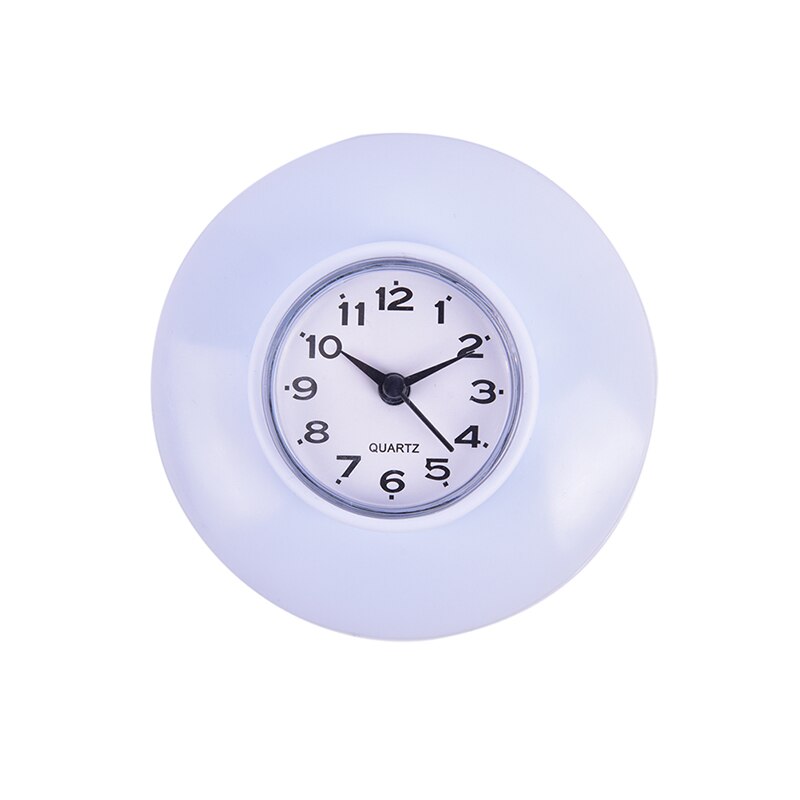 Stijl Badkamer Keuken Waterdichte Sucker Klok Douche Booth Krachtige Gehandeld Home Sucker Klok: WHITE