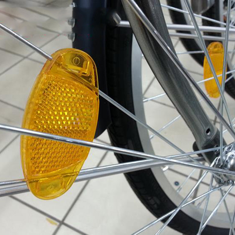 2 uds bicicleta Reflector para radio luz de advertencia de seguridad de llanta de rueda de montaje reflectante noche reflectores luces de luz ciclismo