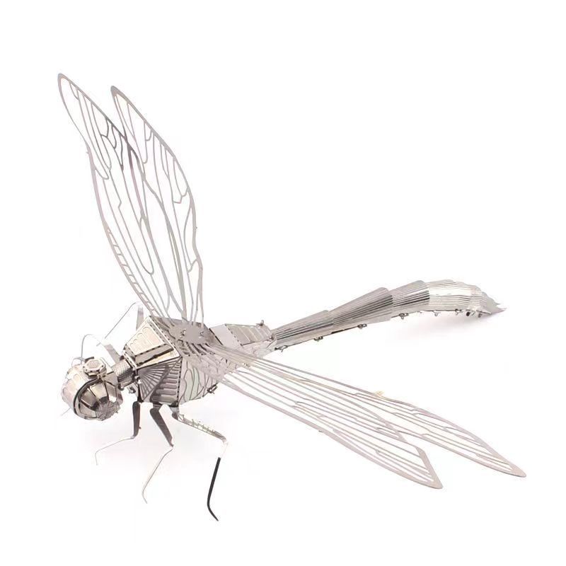 3d metal puzzles diy handmade animal insect ladybug carp butterfly assembly model puzzle toy for adults: Purple