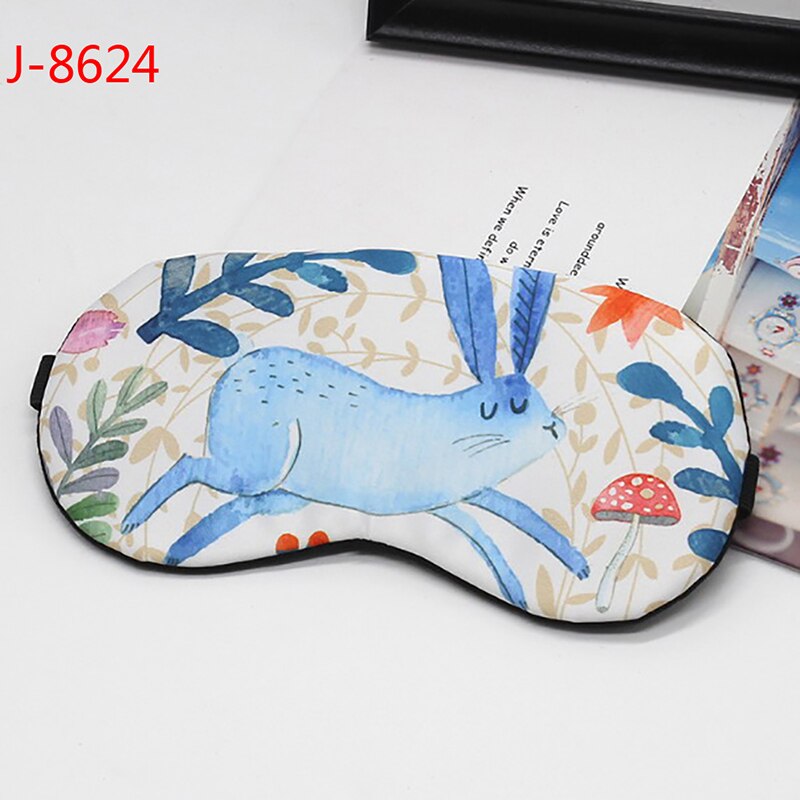 1pc hübsche schlafmasken aus baumwolle, augenklappen, augenschutz für reisen, entspannungshilfe zum einschlafen, augenmaske: 24