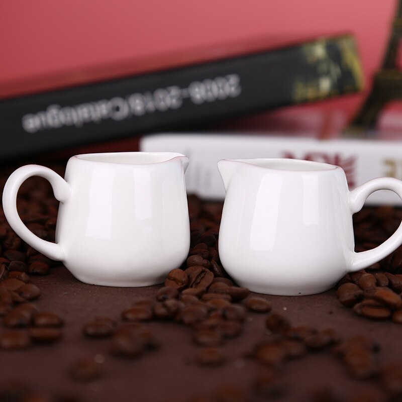 Creamer Tank Melk Kan Cup Honing Jar Koffie Containerjug Latte Melk Opschuimen Jug Pitcher Hand-held Espresso Pitcher Barista craft