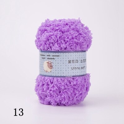 Mjukt slätt garn babystickning ullgarn tjockt garn fiber sammetsgarn handstickat ull virkgarn för gör-det-själv-tröja: 13