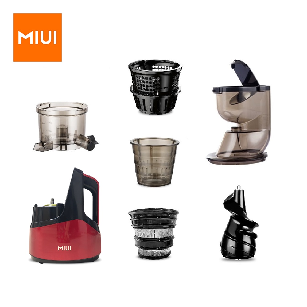 Miui Slow Juicer Accessoires (Hoofdunit/Zeef/Ijs Zeef/Vijzel/Feeder Cup/Rubber stop) thuis Elektrische