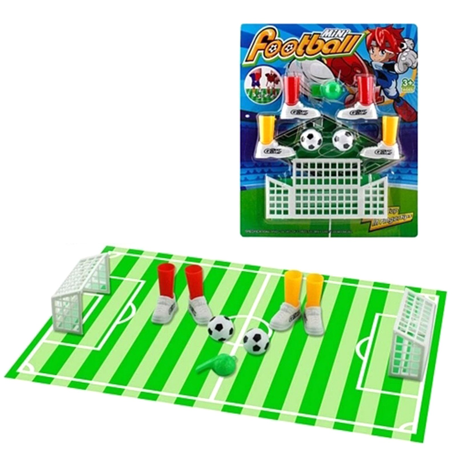 Vinger Voetbal Speelgoed Mini Tafelblad Voetbal Arcade Ideaal Party Games Vinger Voetbal Match Grappig Vinger Speelgoed Spel Sets Met Twee doelen: A