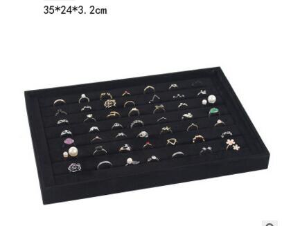 Jewelry Box Plate Jewelry Display Earring Holder Ring Watch Necklace Display Tray Stand Organizer Box Case Display Storage: 18