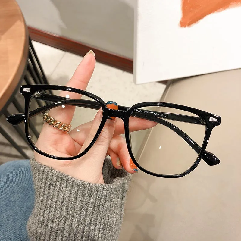 Nouvelle Anti-rayon bleu femmes myopie lunettes rétro hommes lunettes tendance fini optique lunettes d'ordinateur dioptrie 0 à-4.0