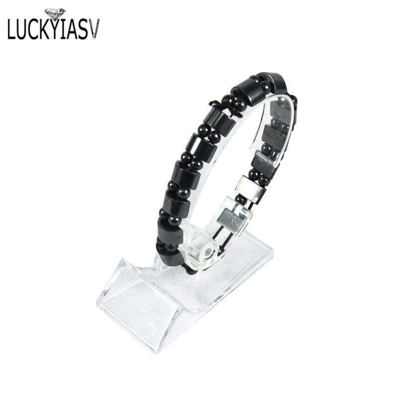 Alta Qualidade 10 pçs/lote Vitrine de Acrílico Transparente Assista Bracelet Bangle Display Stand Holder Rack