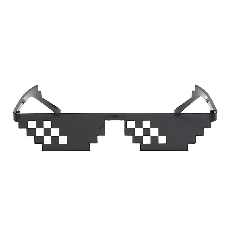 Gläser 8 bisschen MLG Pixelated Sonnenbrille Frauen Schurke Leben Party Brillen Jahrgang Weiblichen Brillen