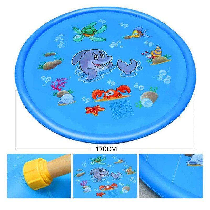 Kinderen Gazon Waternevel Game Mat Outdoor Strand Water Speelgoed Waternevel Mat Spray Zwembad