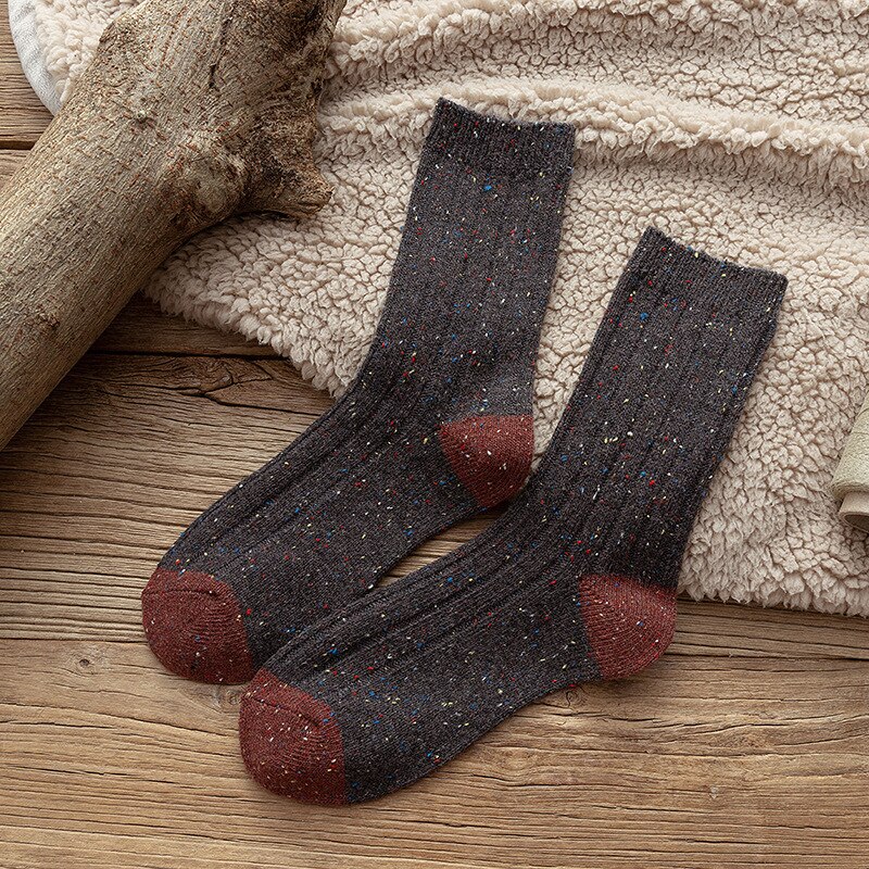 Calcetines de para hombre , nuevos calcetines de Otoño Invierno, calcetines largos transpirables de algodón para negocios, calcetines cortos elásticos para hombre, 1 par