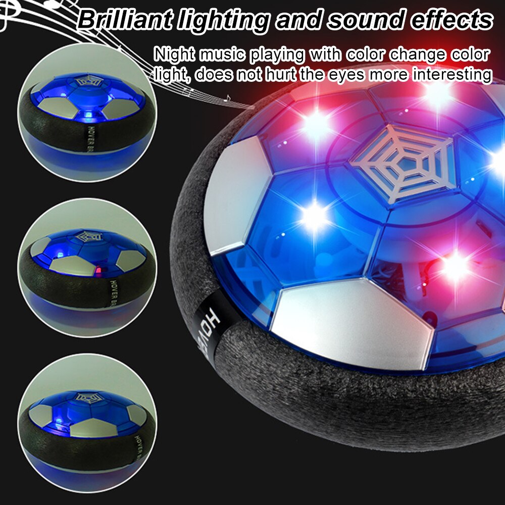 Air Power Hover Football Soccer Ball Light Flashing Ball Air Power Football Toys Home Game Gliding Outdoor Indoor Balls Boy