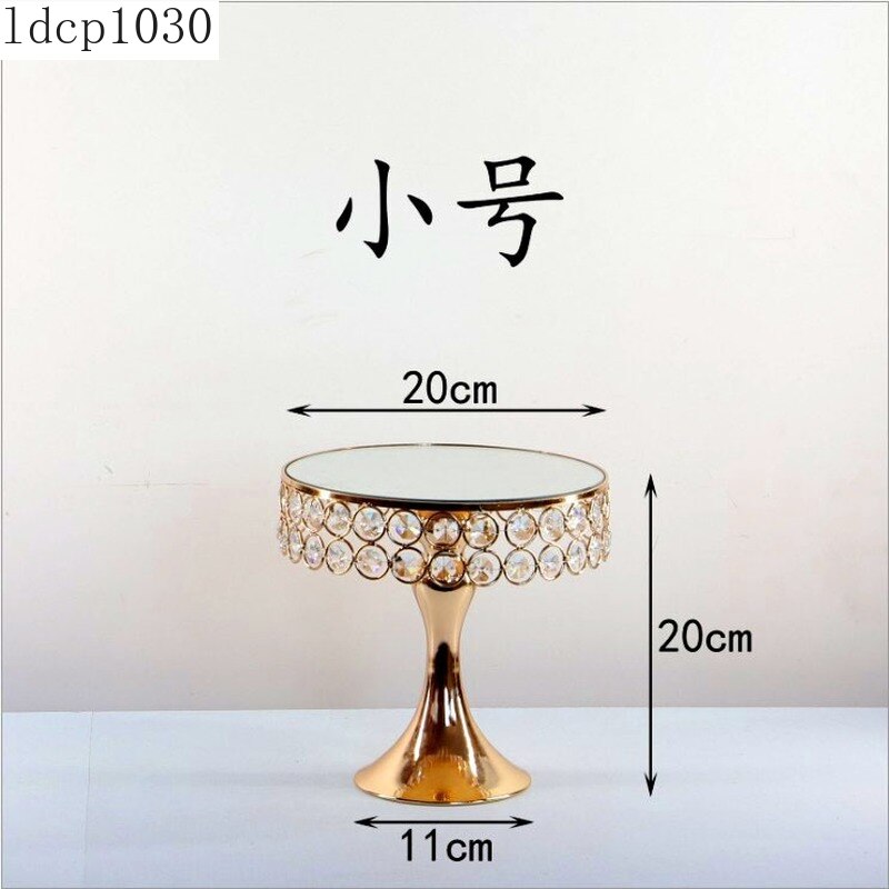 European Crystal Cake Stand Wedding Dessert Table Decoration Bakery Decoration Display Stand Birthday Party Cake Tray Decoration