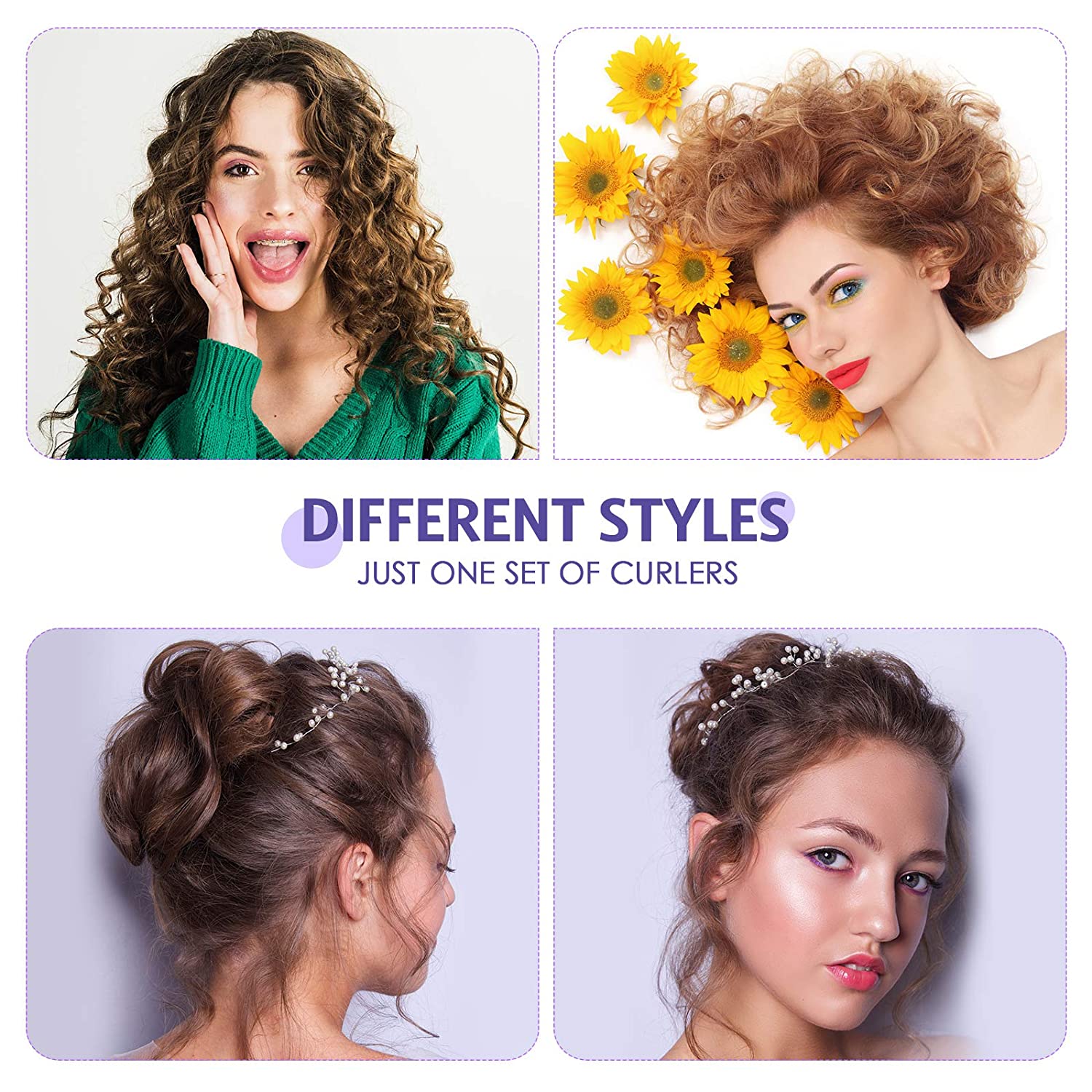 12 Stuks Snap Op Haar Roller, grote Maat Plastic Haar Rollen Haarkrulspelden Voor Kort Haar Lange Haar Kappers Styling Tools