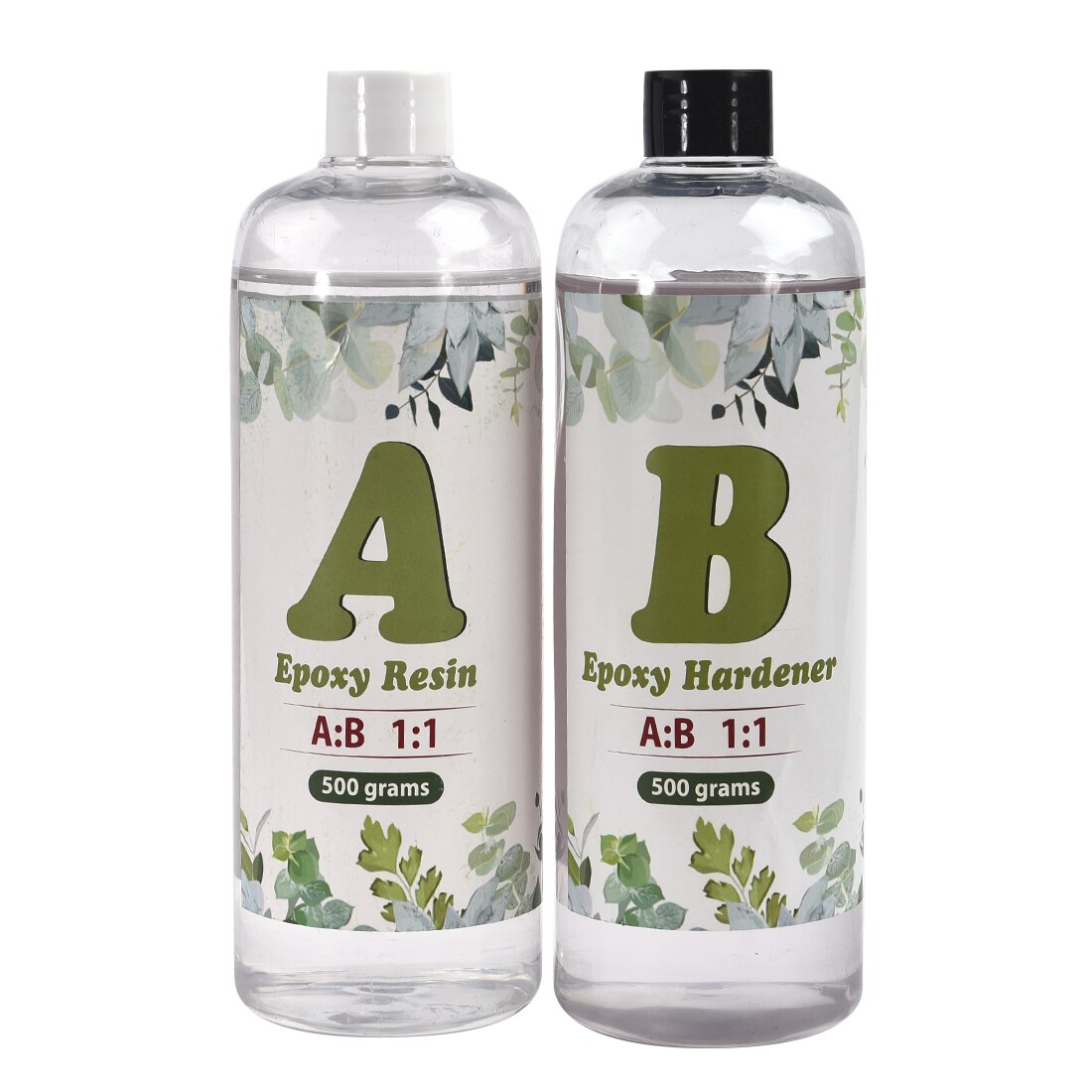 AB Epoxy Resin Complete Kit High Adhesive Glue Crystal Clear Hardener DIY Supplies Art Casting Resin Jewelry Making Accessories: A500g-B500g