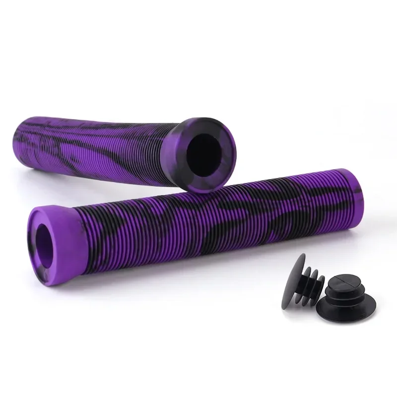 165mm Fahrrad Lenker Lange Griffe Stoßfest Roller Fahrrad Manschetten Gummi Anti-Slip MTB Griff Abdeckung Weiche Stulpen Radfahren teile: Navy Blau