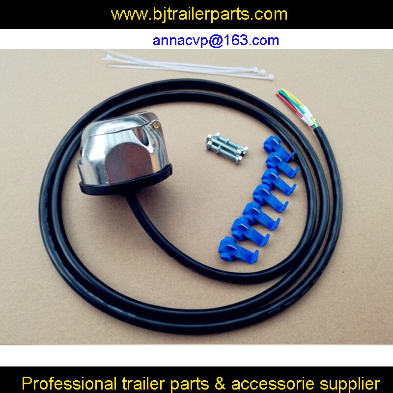 7 pin trailer plug alu. socket prewired truck automotive parts boat, trailer connector, trailer plug socket,trailer parts