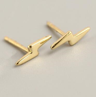 Ying Vahine de 100% Plata de Ley 925, pendientes pequeños con pasador para mujer: Gold 1
