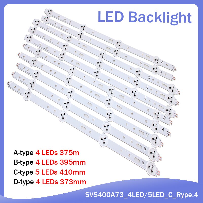 10 Pieces/lot 40D1333B 40L1333B 40PFL3208T LTA400HM23 LED backlight bar SVS400A73 4LED A B D 5LED C type Rev.4 120622