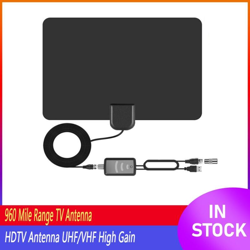 960 Mile Range Mini TV Antenna HD Indoor Digital Antenna ATSC Standard Signal Reception HDTV Antenna UHF/VHF Full HD