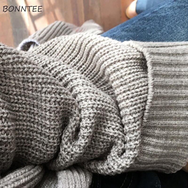 Vesten dames lange mouwen los gebreide dames effen truien koreaanse stijl dames trui warme trendy cardigan