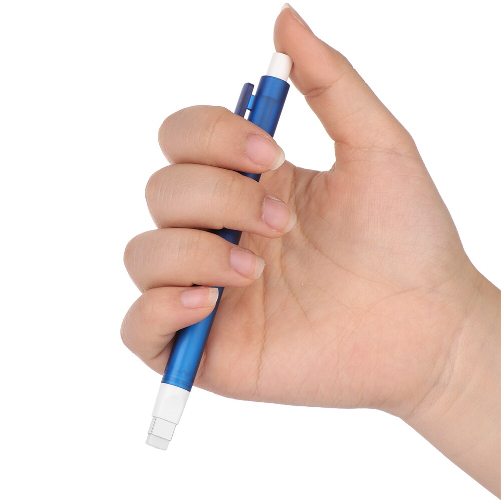 Pen-shaped Soft Drawing Eraser Push Erasers Set Automatic Telescopic Erasers Stationery Learning PVC Erasers Student