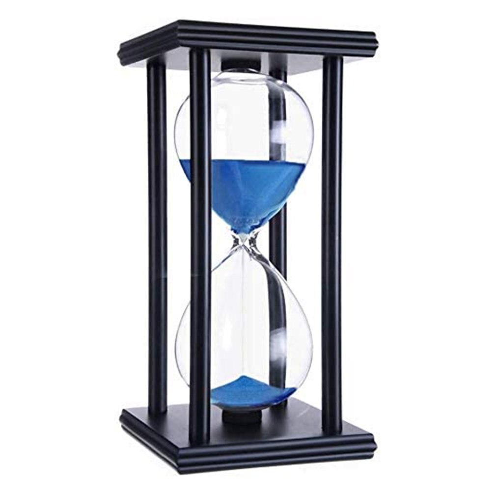 Lille kasse timeglas træhåndværk glas 30 minutter 15 minutter veninder praktisk fødselsdag: 15m 3