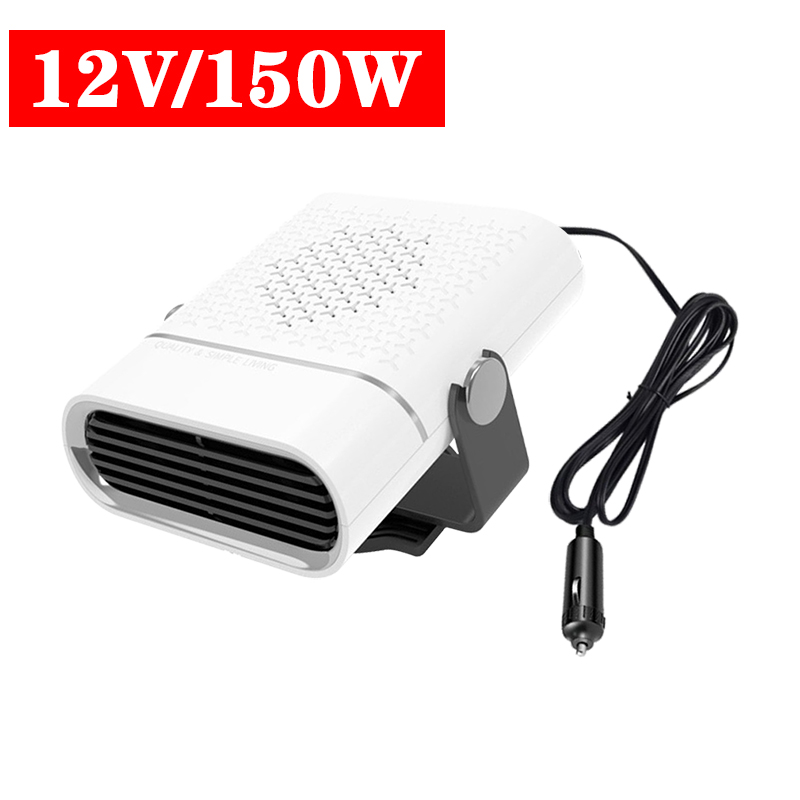 1000W Car Heater Electric Heating Fan Defogging 12V/24V Portable Electric Dryer Windshield Demister Defroster For Car Home: black