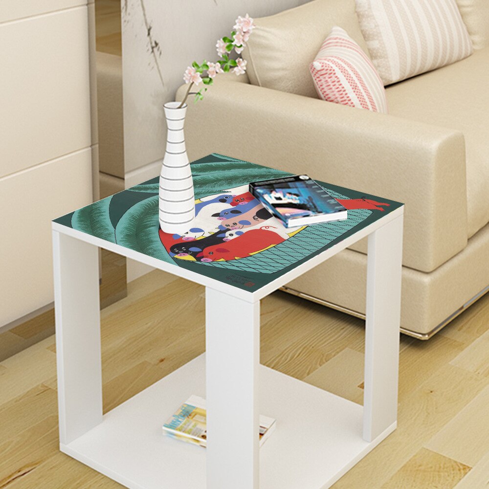 55*55cm härliga gris pvc bord klistermärken för café bar självhäftande gör-det-själv skrivbord renovering dekal vattentät duk överdrag dekor