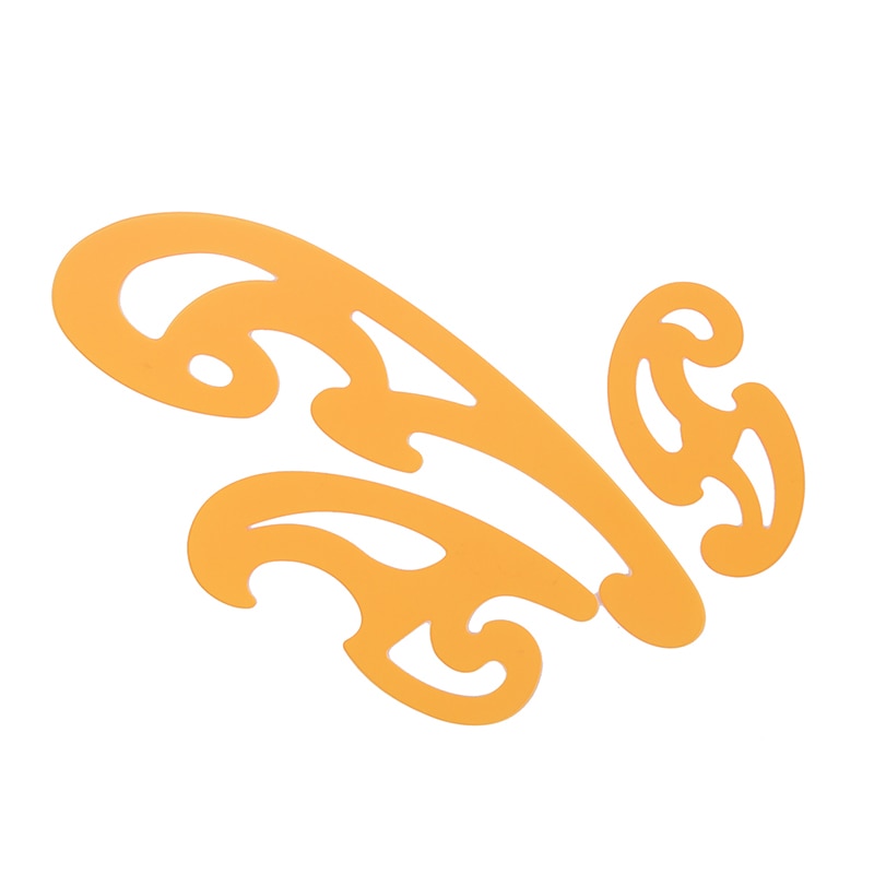 Comma Shape Measuring Tools Template Drawing Painting Craft Tool DIY Plastic Ruler French Curve Rule Gauges Tailor