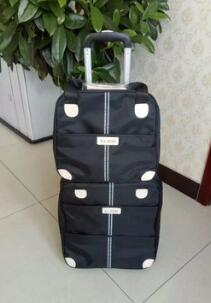 Vrouwen reizen trolley tassen wielen koffer voor bagage tassen reistas wielen koffer Rollende reistas op wielen met handtas: Black