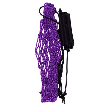 Handle Solo Soccer Kick Trainer with Ball Locked Net Football Ball Bungee Elastic Training Juggling Net Size 3, 4, 5: purple