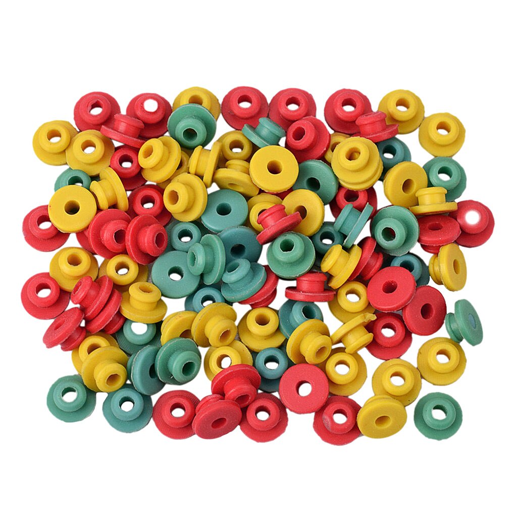 100Pcs Premium Siliconen Machine Accessoires Kit, Naalden Grommets
