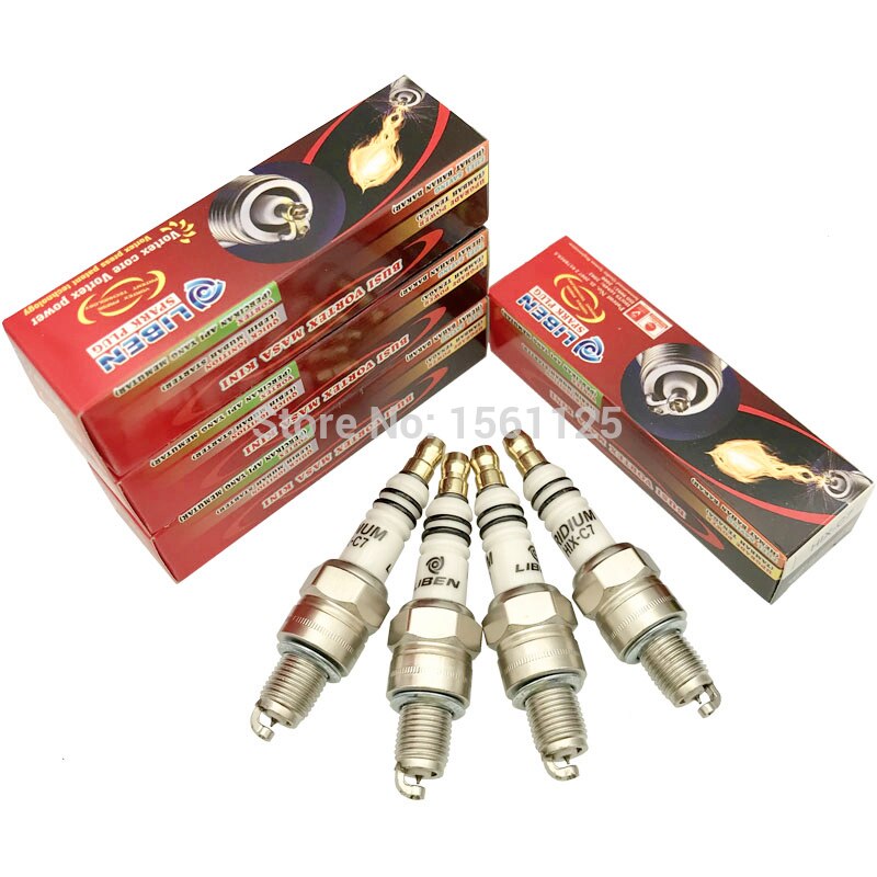 4pcs VORTEX IRIDIUM spark plug HIX-C7 for U22FSZU Z7G CR7HIX CR7HSA C7HSA CR7HGP IUF20 J4520 IUF22 BUJIA CR6HIX CR6HSA IUF20