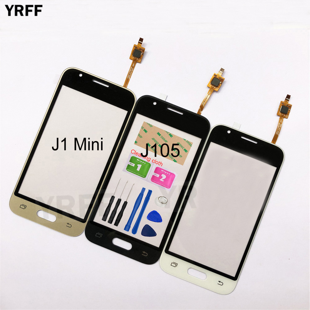 4.0 &#39;&#39;Voor Samsung Galaxy Grote J1 Mini J105 SM-J105Y J105H Touch Screen Digitizer Sensor Touch Glas Lens Panel