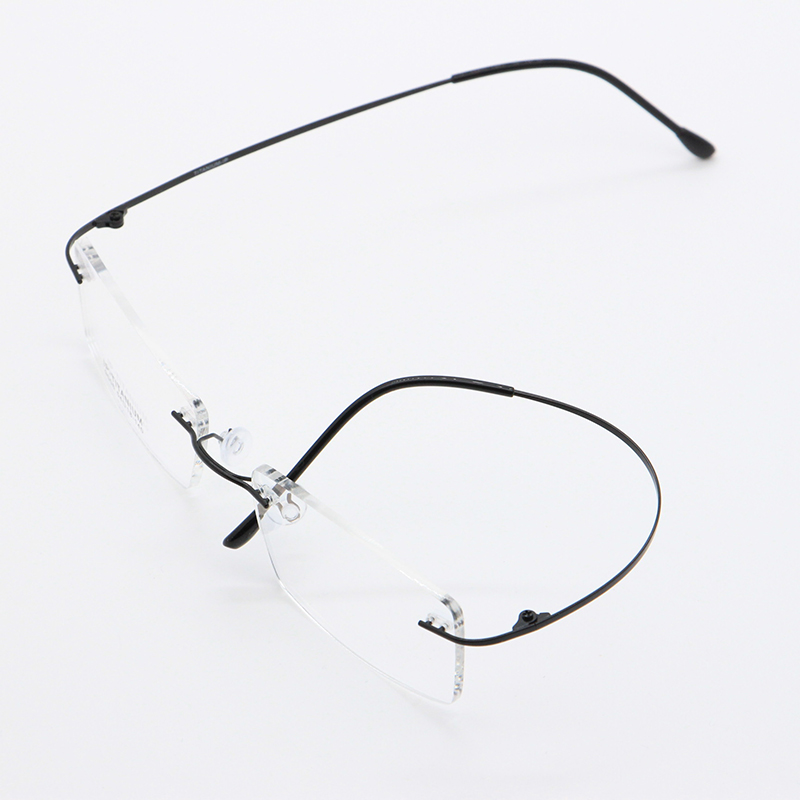 BCLEAR B-montura de gafas de titanio para hombre y mujer, anteojos cuadrados con prescripción sin montura, montura óptica coreana para miopía, novedad de