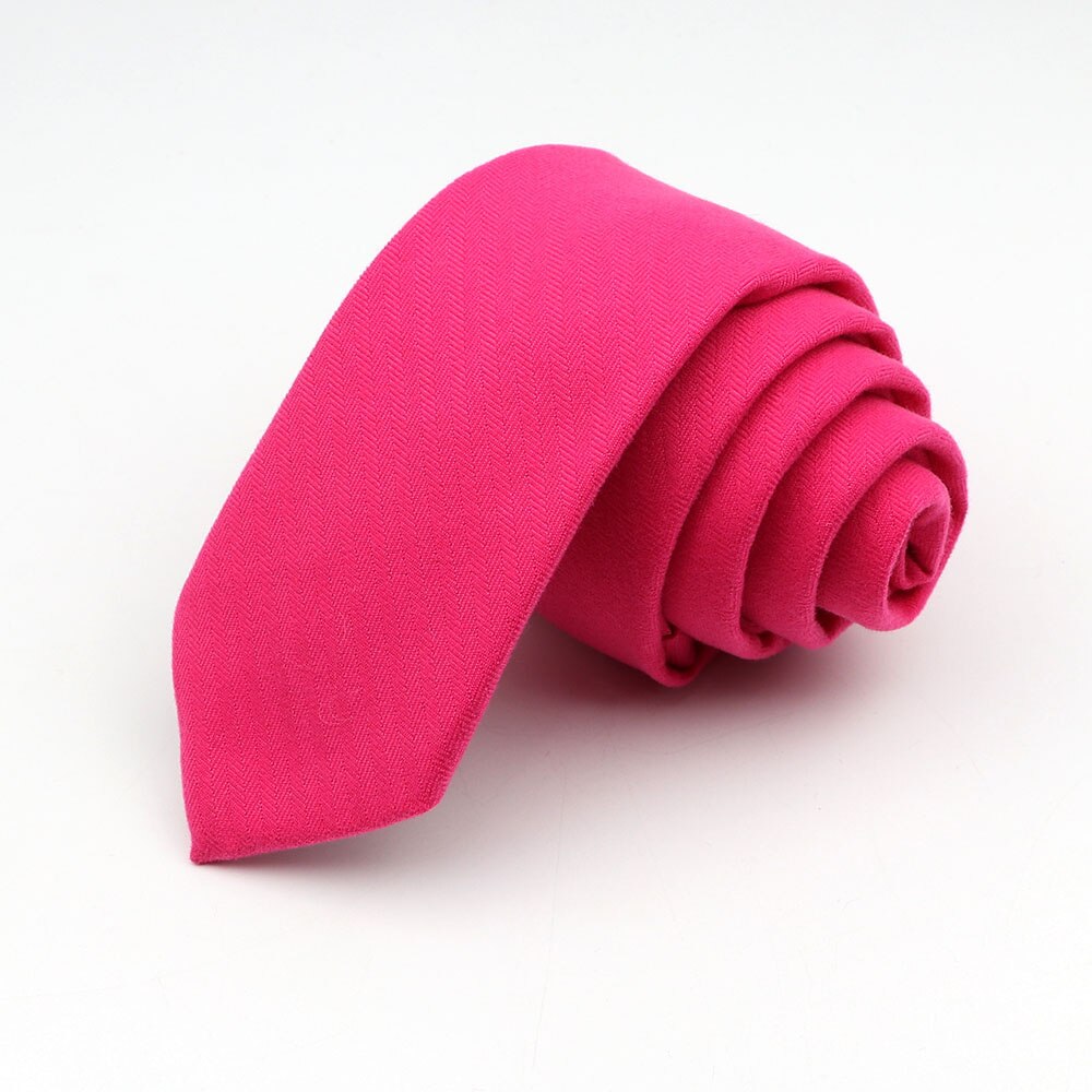 Soft Mens Solid Colourful Neck Tie Wool Cotton Solid Skinny Ties Men Business Small Ties Cravat: 11